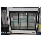 1X, TRUE GDM-69 3 GLASS SLIDING DOOR COOLER