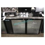 1X,UNIVERSE 61" 2 GLASS DOOR BEER COOLER