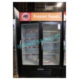 1X,BEVERAGE AIR LVF49, 2DR DISPLAY FREEZER