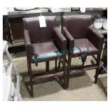 LOT, 2X PADDED HIGH CHAIRS (1 STRAP AS-IS)