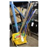 LOT, MOP BUCKETS W/ JANITORIAL SUPPLIES