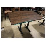 1X, 47" x 31" WOOD LOOK TABLE W/ BASE