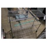 1X, 4" x 18" x 41"H 3 SHELF PORTABLE RACK