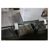 1X, 30" x 24" S/S TBL. W/ GALV. UNDERSHELF