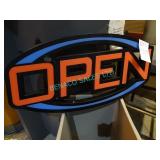 1X, LED OPEN SIGN - N DOESNT LIGHT UP!!!
