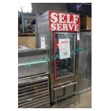 1X, BARKER S/S 1 GLASS DR COOLER W/ 2 DR REMOTE