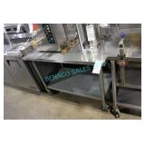 1X, 48" x 30" PORTA S/S TABLE W/ UNDERSHELF
