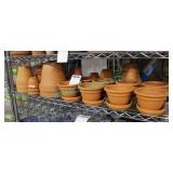 LOT, SHELF OF ASST. POTS (35 PCS)