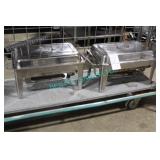 2X, S/S CHAFING DISHES W/ LIDS