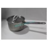 LOT, 5X OMCAN 7" INDUCTION SAUCE POTS W/ LIDS