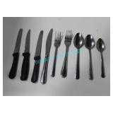 LOT, ASST. CUTLERY - 37X - SPOONS, 30X - KNIVES,