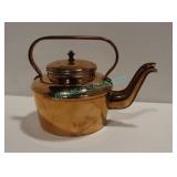 LOT, 2X, 2.1 QT. COPPER TEA KETTLE