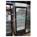 1X, HUSSMANN ARL0400 1 GLASS DOOR FREEZER