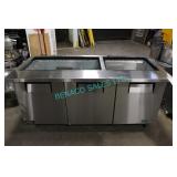 1X, 72" TRUE TSSU72-30 PREP TABLE (NO COVERS)