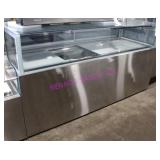 1X, 81"X31" COLD DISPLAY CASE S/S+GLASS NOTES!