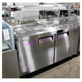 1X, ATOSA COLD PREP TABLE 2 DR. S/S 60"X34" NOTES!