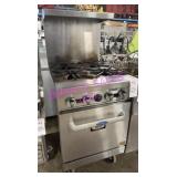 1X, 24"X31" COOK RITE S/S PORTA 4 BURNER RANGE