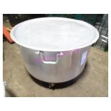 1X, 37"DX18"T 68GAL H.D. ALUM STOCK POT W/ LID