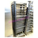 1X, 22"X67.5"T 20 SLOT PORTA TRAY RACK W/ 18 TRAYS