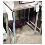1X, 24"X24" S/S TABLE W/ UNDERSHELF