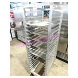 1X, 21.5"X70"T 20 SLOT ALUM PORTA TRAY RACK NOTES!