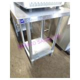 1X, 24"X24" S/S TABLE W/ UNDERSHELF