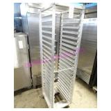 1X, 19"X22"X75.5"T 22 SLOT ALUM PORTA TRAY RACK