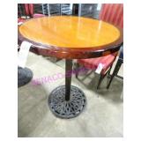 5X, 36"DX43"T SOLID WOOD HI-TOP CRUISER TABLE NOTE
