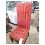 15X, HIGH BACK FABRIC COVERED DINING CHAIRS