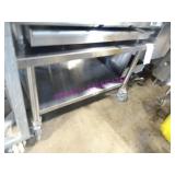 1X, 36.5"X30" S/S PORTA EQUIPMENT TABLE W/ U/S
