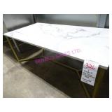2X, 44"X22"X17"T WOOD TOP TABLE W/ METAL FRAME