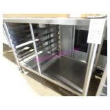 1X, 48"X24" S/S PORTA TABLE W/ U/S  NOTES!!!