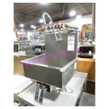 1X, S/S KNEE OPERATED HAND WASH SINK