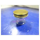 LOT, 1 BOX (32PC) 4OZ GLASS JARS W/ LIDS