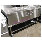 1X, WELLS 3 WELL PORTA STEAM TABLE MOD300 71"X30"