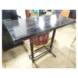 1X, 52"X24"X42.5"T BLACK WOOD HIGH TOP BAR TABLE
