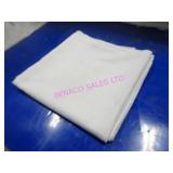 LOT, 40PCS 52" WHITE SQUARE LINEN TABLE CLOTH