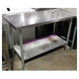 1X, 48"X24" S/S TABLE W/ UNDERSHELF