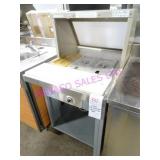 1X, 25"X34" DUKE 3 WELL COLD PREP TABLE NOTES!!