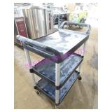 1X, 33"X18.5" RUBBERMAID 3 SHELF PORTA CART