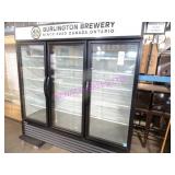 1X, 78"X78"T TRUE 3GLASS DR PORTA DISPLAY COOLER