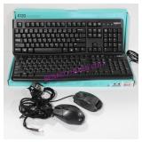 LOT, 2PC, LOGITECH K120 WIRED KEYBOARDS, 2PC MOUSE
