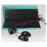 LOT, 2PC, LOGITECH K120 WIRED KEYBOARDS, 2PC MOUSE