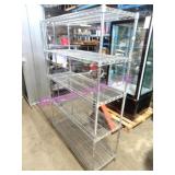 1X, 48"X18"X73"T 5 SHELF CHROME WIRE RACK