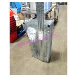 1X, 35"X17"X87"T 5 SHELF CHROME WIRE RACK