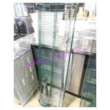 LOT, 2PC 60"X18" COATED WIRE WALL SHELVES