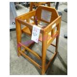 3X, WOOD HIGH CHAIR FOR BABY