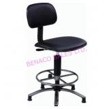 1X, GLOBAL 240144 17"-21" VINYL OFFICE STOOL