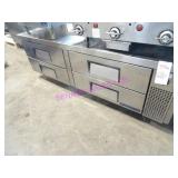 1X, 72"X32" TRUE TRCB-72 4 DRAWER S/S CHEF BASE