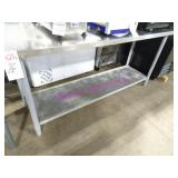 1X, 72"X29" S/S TABLE W/ UNDERSHELF